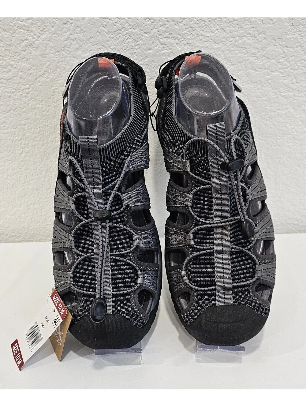 NWT Eddie Bauer Cedar Sport Sandals Men's Size 10 M Gray Outdoor Water Shoes